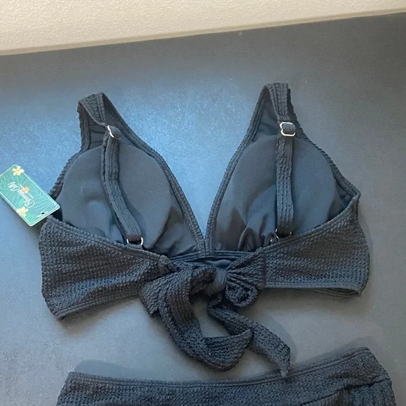 Women’s Two-Piece Swimsuit Bathing Suit Bikini High Waisted Tummy Control - Picture 8 of 10